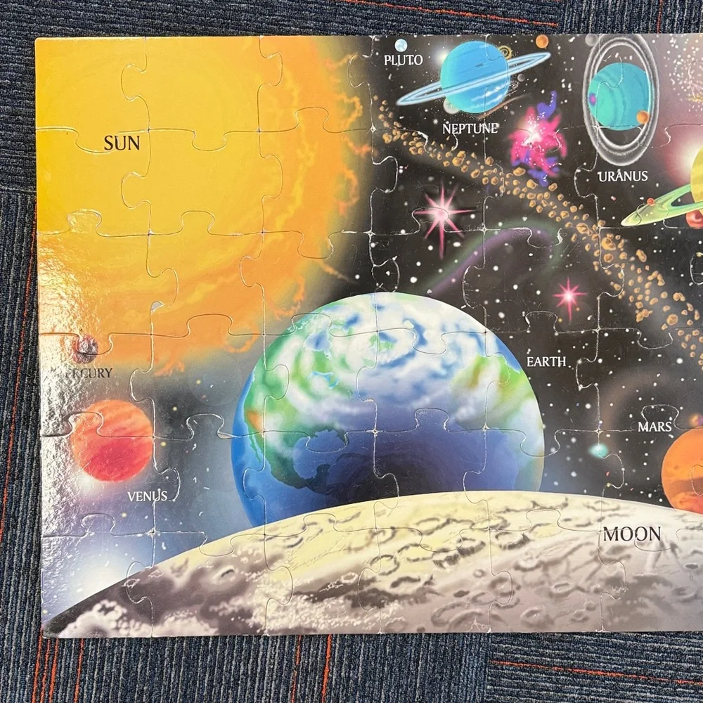 MELISSA & DOUG SOLAR SUSTEM JUMBO JIGSAW PUZZLE AGES 3+ (2 x 3 Feet) 48 PIECE